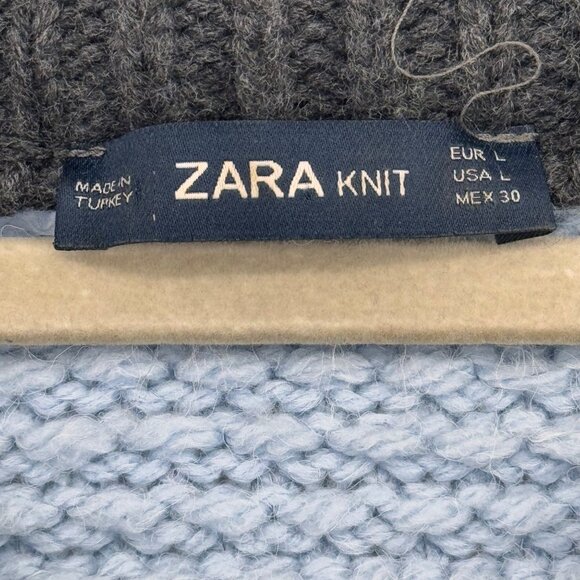 Zara Knit Colorful Fringed Sweater Multicolor Womens Size Large - Picture 3 of 14